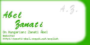 abel zanati business card