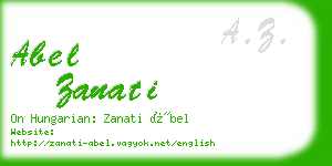 abel zanati business card